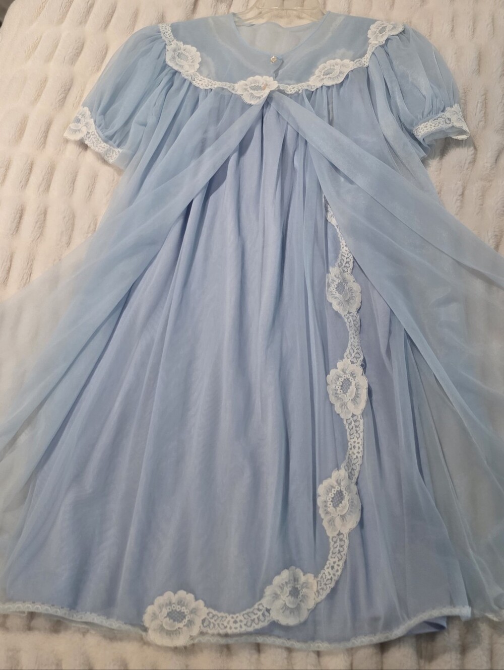 Vintage Nightgown Set - Robe And Gown